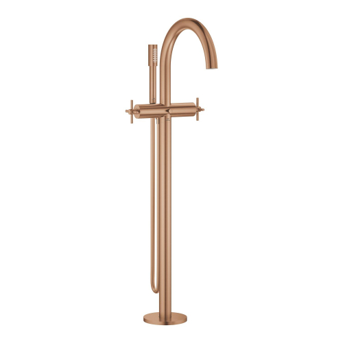 Grohe Atrio Yerden Küvet Bataryası (Sıva Üstü Grubu), Fırçalı Bakır - 25272DL0 - 2