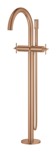 Grohe Atrio Yerden Küvet Bataryası (Sıva Üstü Grubu), Fırçalı Bakır - 25272DL0 - 3