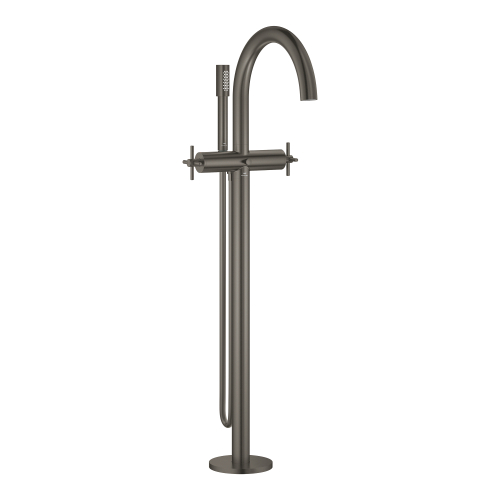 Grohe Atrio Yerden Küvet Bataryası (Sıva Üstü Grubu), Fırçalı Sert Grafit - 25272AL0 - 2