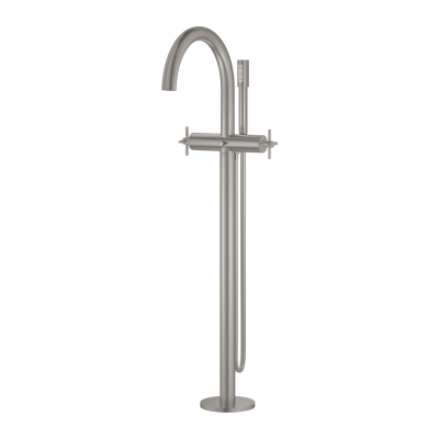 Grohe Atrio Yerden Küvet Bataryası (Sıva Üstü Grubu), Paslanmaz Çelik - 25272DC0 - 2
