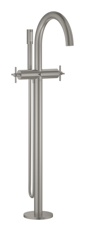 Grohe Atrio Yerden Küvet Bataryası (Sıva Üstü Grubu), Paslanmaz Çelik - 25272DC0 - 1
