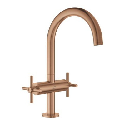 Grohe Atrio Yüksek Lavabo Bataryası (L-Boy), Fırçalı Bakır - 21144DL0 - 1