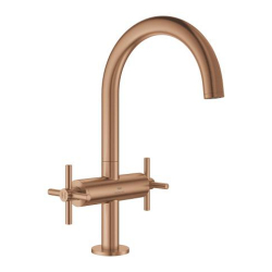 Grohe Atrio Yüksek Lavabo Bataryası (L-Boy), Fırçalı Bakır - 21144DL0 - GROHE