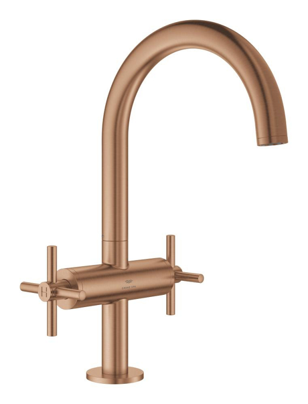Grohe Atrio Yüksek Lavabo Bataryası (L-Boy), Fırçalı Bakır - 21144DL0 - GROHE