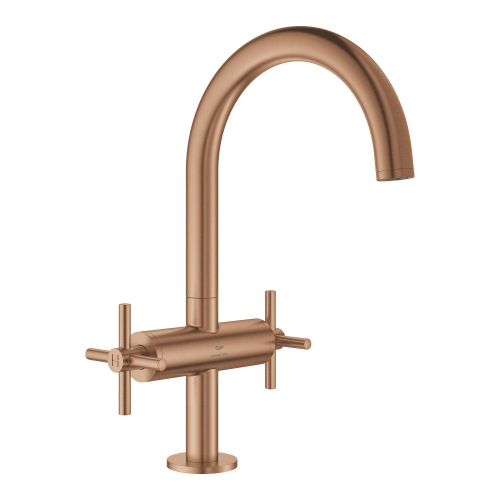 Grohe Atrio Yüksek Lavabo Bataryası (L-Boy), Fırçalı Bakır - 21144DL0 - 2