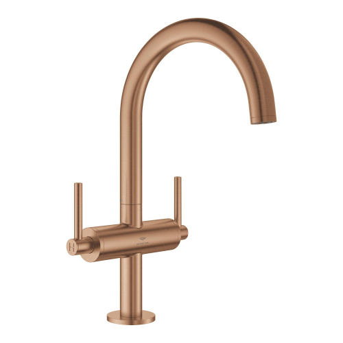 Grohe Atrio Yüksek Lavabo Bataryası (L-Boy), Fırçalı Bakır - 21145DL0 - 2