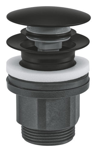 Grohe Bas-Aç Sifon Tapa Takımı Mat Siyah - 1024642430 - 1