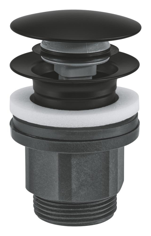 Grohe Bas-Aç Sifon Tapa Takımı Mat Siyah - 1024642430 - GROHE