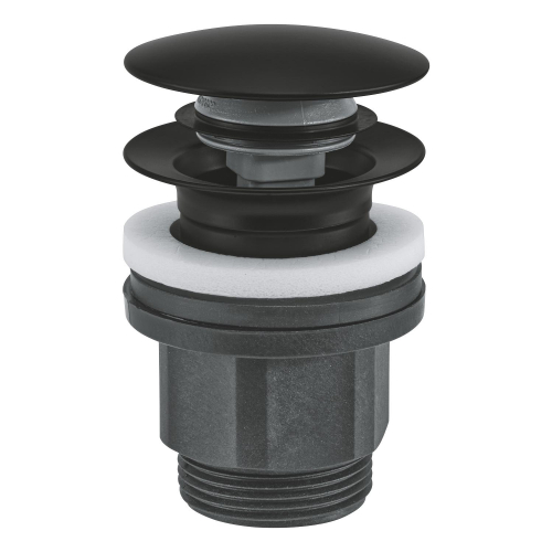 Grohe Bas-Aç Sifon Tapa Takımı Mat Siyah - 1024642430 - 2