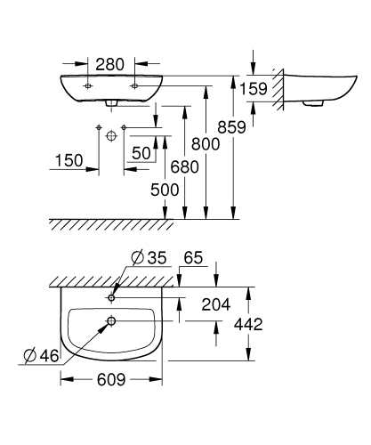 Grohe Bau Ceramic - 39421000 - 3