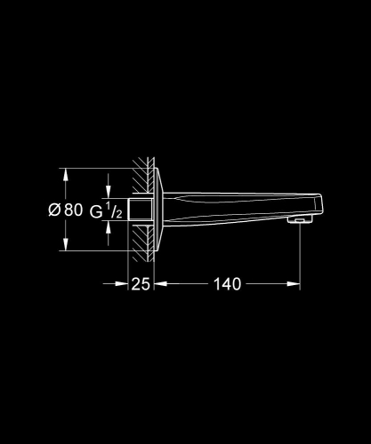 Grohe Baucontemporary Çıkış Ucu - 13252000 - 3