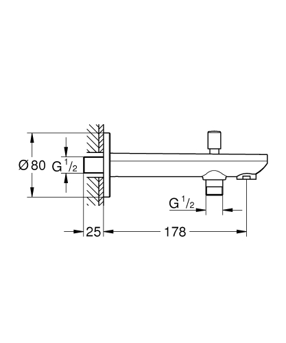 Grohe Baucontemporary Yön Değiştiricili Çıkış Ucu - 13390000 - 4
