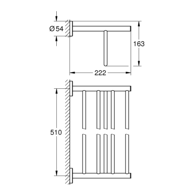 Grohe Baucosmopolitan Banyo Havluluğu - 40462001 - 2