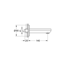 Grohe Baucosmopolitan Çıkış Ucu - 13255000 - 2