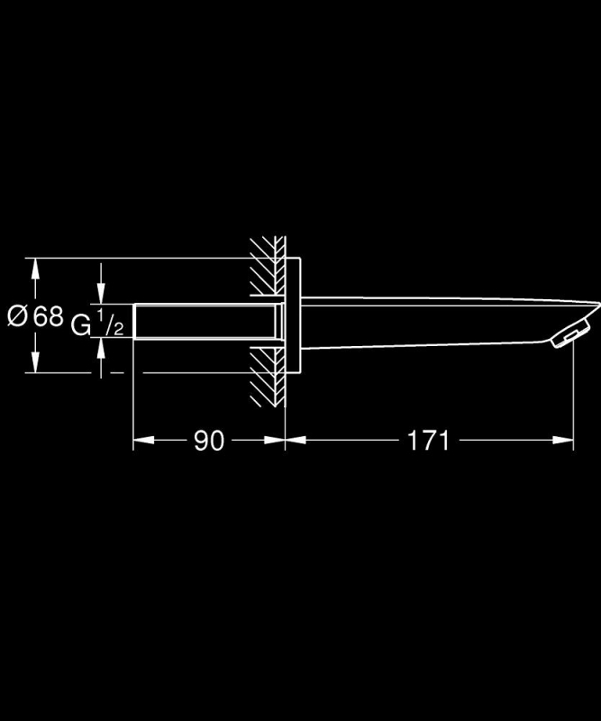 Grohe Baucosmopolitan Çıkış Ucu - 13255001 - 5