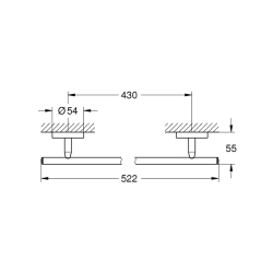 Grohe Baucosmopolitan Havluluk - 40459001 - 2