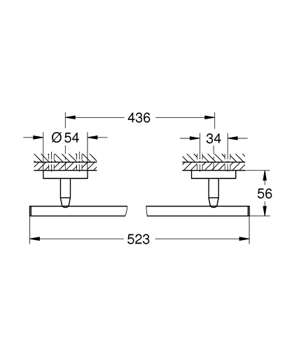 Grohe Baucosmopolitan Havluluk - 40459001 - 3