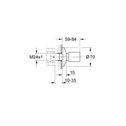 Grohe Baucosmopolitan Neutral Ankastre Stop Valf - 19917000 - 2