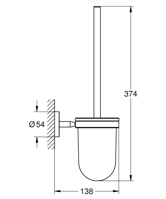 Grohe Baucosmopolitan Tuvalet Fırçası Seti - 40463001 - 3
