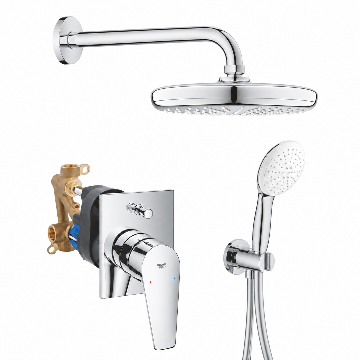 Grohe BauEdge 2020 Tek kumandalı banyo bataryası Seti - GROHE