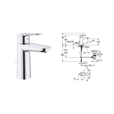 Grohe Bauedge Sıva Üstü Set - 4