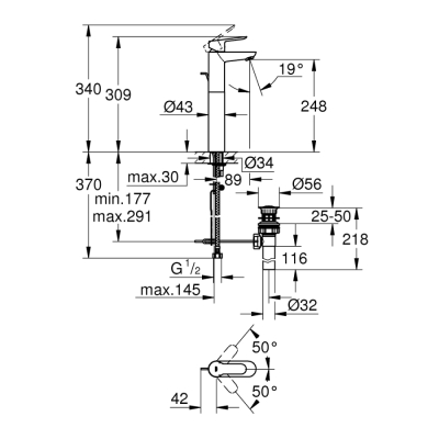 Grohe Bauedge Tek Kumandalı Lavabo Bataryası
Xl-Boyut - 32860000 - 2