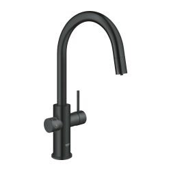 Grohe Blue Home Arıtmalı İçme Suyu ve Soda Yapan Spiralli Eviye Bataryası, Kadife Siyah - 31541KS0 - 3