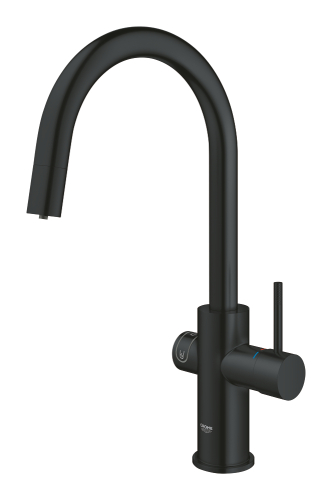 Grohe Blue Home Arıtmalı İçme Suyu ve Soda Yapan Spiralli Eviye Bataryası, Kadife Siyah - 31541KS0 - 4