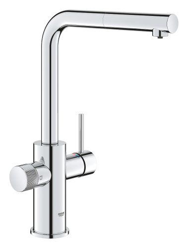 Grohe Blue Pure Minta Arıtma Takılan Spiralli Eviye Bataryası Krom - 30590000 - GROHE