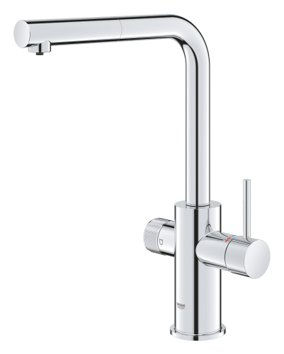 Grohe Blue Pure Minta Arıtma Takılan Spiralli Eviye Bataryası Krom - 30590000 - 3