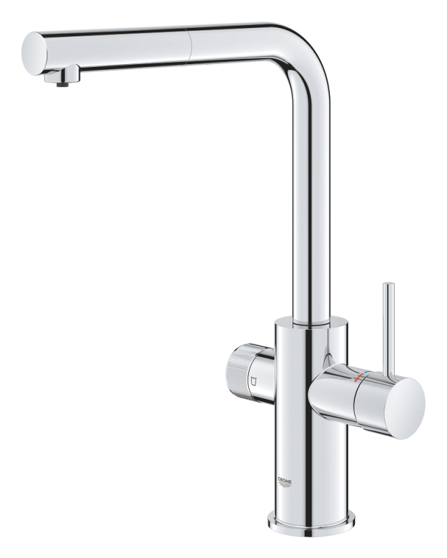 Grohe Blue Pure Minta Arıtma Takılan Spiralli Eviye Bataryası Krom - 30590000 - 3