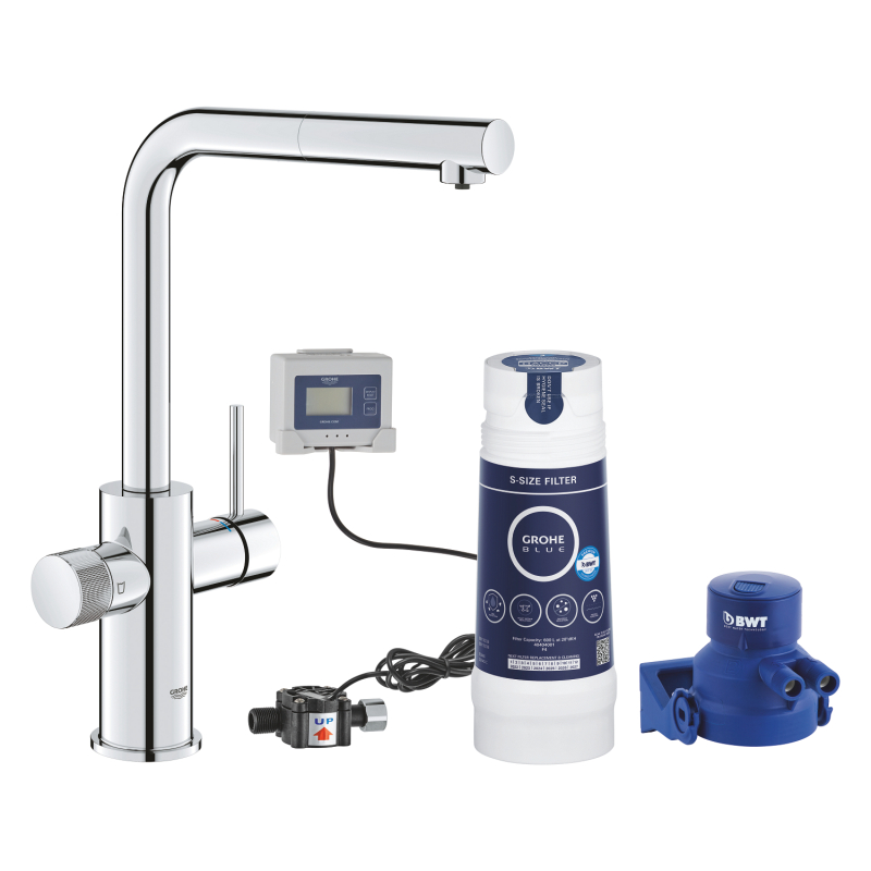Grohe Blue Pure Minta Çekmeli musluklu başlangıç ​​seti - 30591000 - 2
