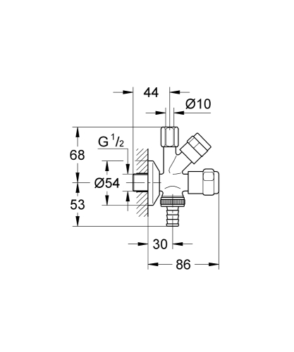 Grohe Bulaşık Makinaları Ve Eviye Bataryaları İçin Çift Çıkışlı Musluk - 41073000 - 3