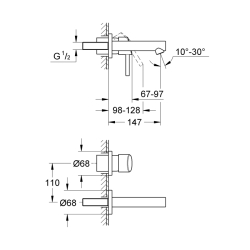 Grohe Concetto 2 Delikli Lavabo Bataryası
S-Boyut - 19575001 - 2