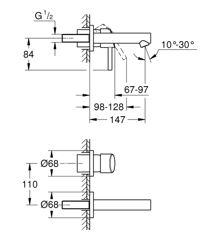 Grohe Concetto 2 Delikli Lavabo Bataryası
S-Boyut - 19575001 - 3