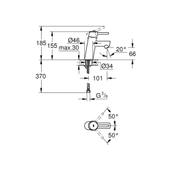 Grohe Concetto Tek Kumandalı Lavabo Bataryası
S-Boyut - 3224010E - 2