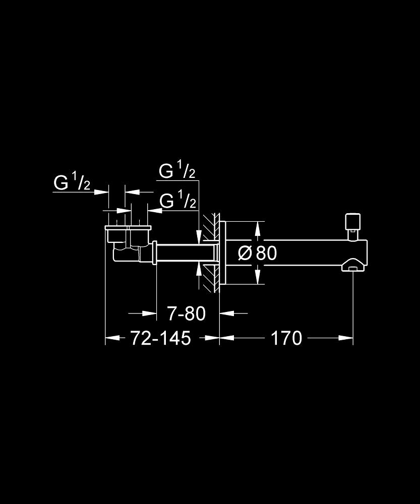 Grohe Concetto Yön Değiştiricili Çıkış Ucu - 13281001 - 3