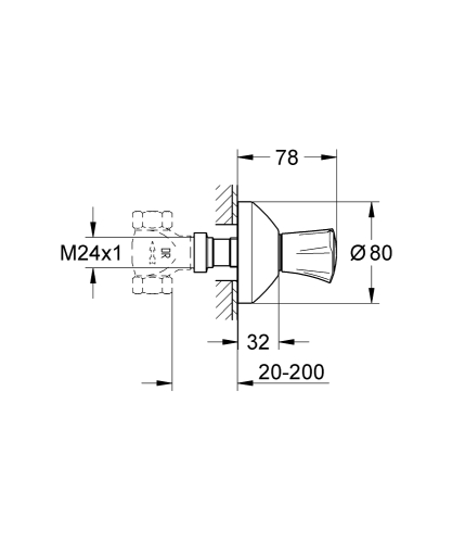 Grohe Costa L Ankastre Stop Valf - 19806001 - 3