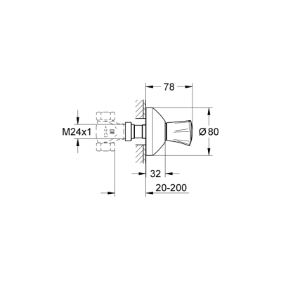 Grohe Costa L Ankastre Stop Valf - 19807001 - 2