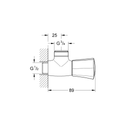 Grohe Costa L Bibtap Duş, 1/2