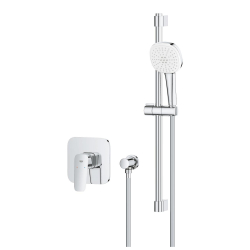 Grohe Cubeo Ankastre Duş Bataryası ve Sürgülü El Duşu Seti - 1053350000 - 3