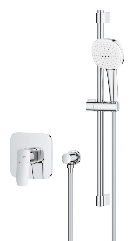 Grohe Cubeo Ankastre Duş Bataryası ve Sürgülü El Duşu Seti - 1053350000 - 3