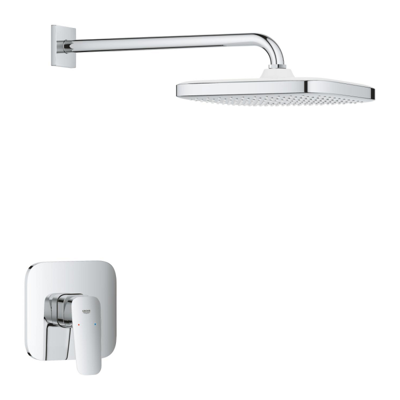 Grohe Cubeo Ankastre Duş Bataryası ve Tepe Duşu Seti - 1053340000 - 2