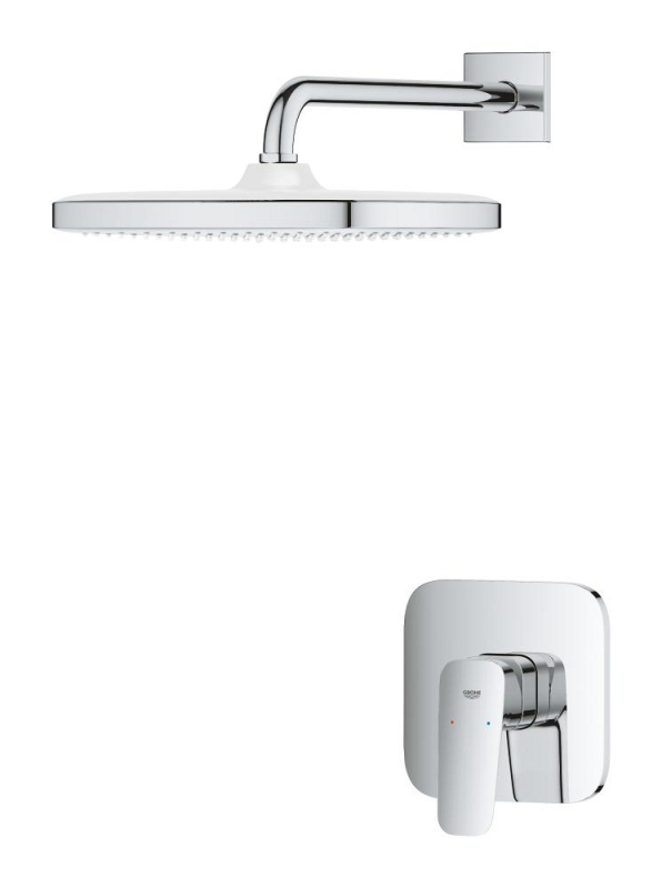 Grohe Cubeo Ankastre Duş Bataryası ve Tepe Duşu Seti - 1053340000 - 3