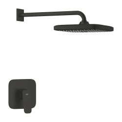 Grohe Cubeo Ankastre Duş Bataryası ve Tepe Duşu Seti, Mat Siyah - 1053342430 - 1