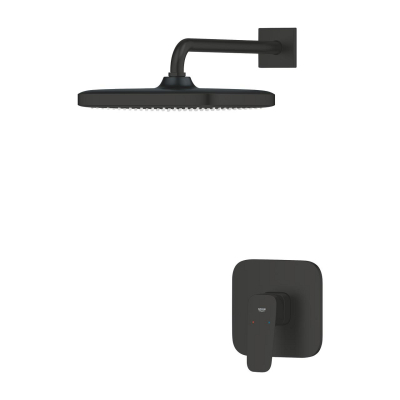 Grohe Cubeo Ankastre Duş Bataryası ve Tepe Duşu Seti, Mat Siyah - 1053342430 - 3