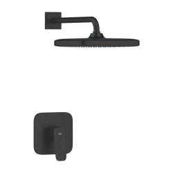 Grohe Cubeo Ankastre Duş Bataryası ve Tepe Duşu Seti, Mat Siyah - 1053342430 - 2