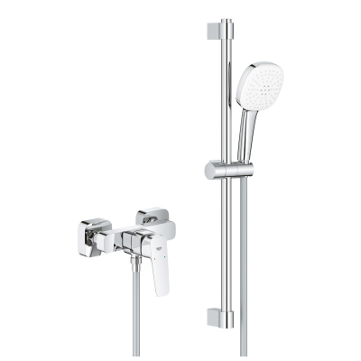 Grohe Cubeo Duş Bataryası ve Sürgülü El Duşu Seti - 1018250000 - 1