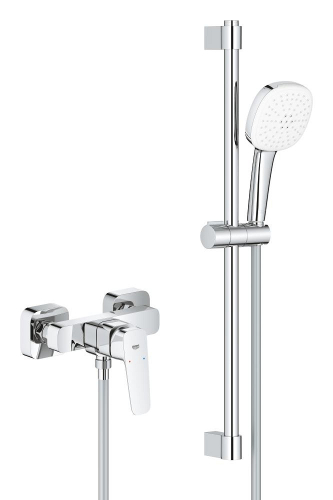 Grohe Cubeo Duş Bataryası ve Sürgülü El Duşu Seti - 1018250000 - 1