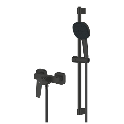 Grohe Cubeo Duş Bataryası ve Sürgülü El Duşu Seti, Mat Siyah - 1018252430 - 3